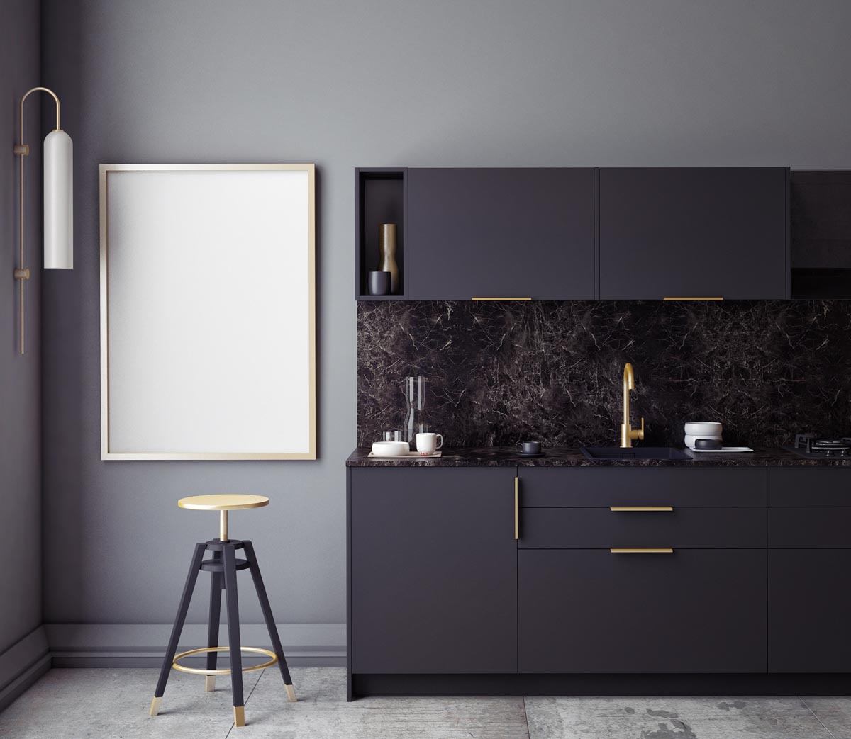 Keeping Your Kitchen Clean with These Six Black-Themed Kitchen Inspiration