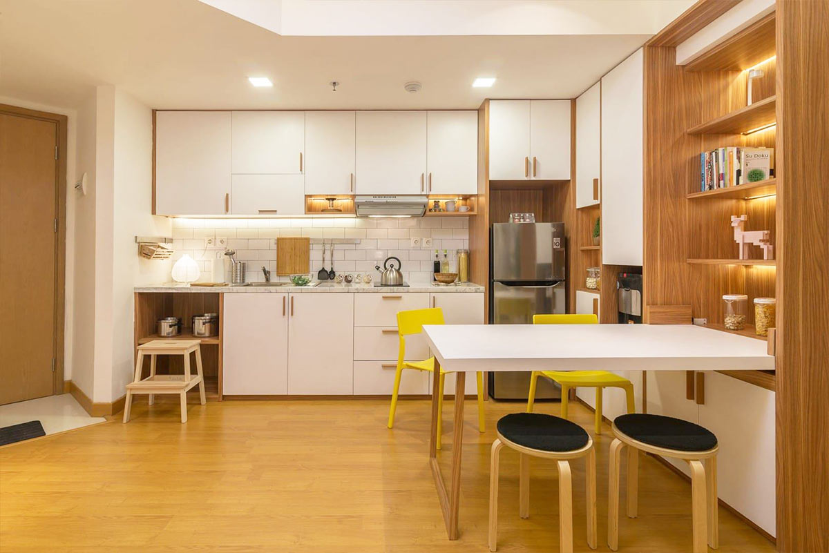 Desain Dapur Dan Ruang Tamu Jadi Satu