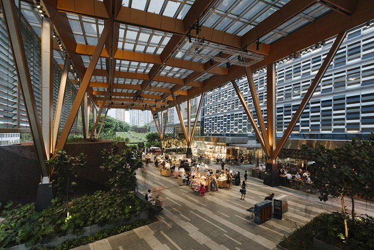 Tanjong Pagar Centre Connects Neighbourhoods with Extensive Green Open Space