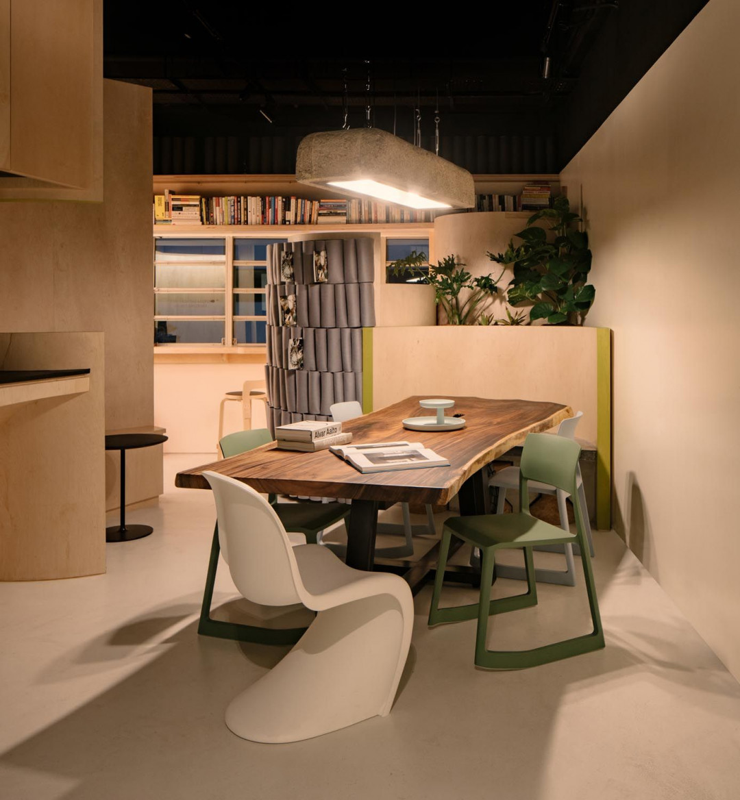 Studio SKLIM Converts a 32-Square-Metre Space into a Compact Multifunctional Office