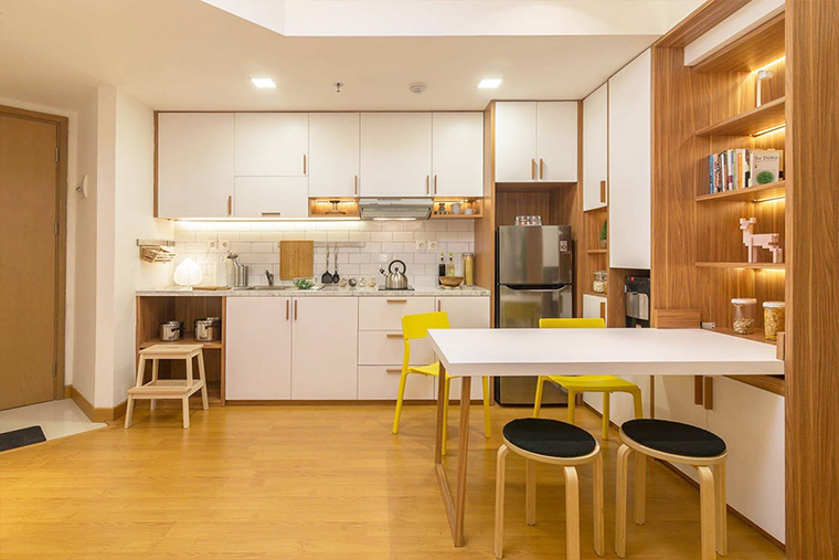 10 Inspirasi Dapur Menyatu dengan Ruang Makan di Rumah Mungil
