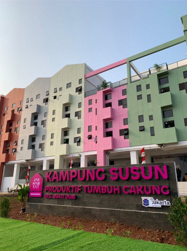Kampung Susun Produktif Tumbuh Cakung Provides Vertically Stacked Residences with Economic Spaces