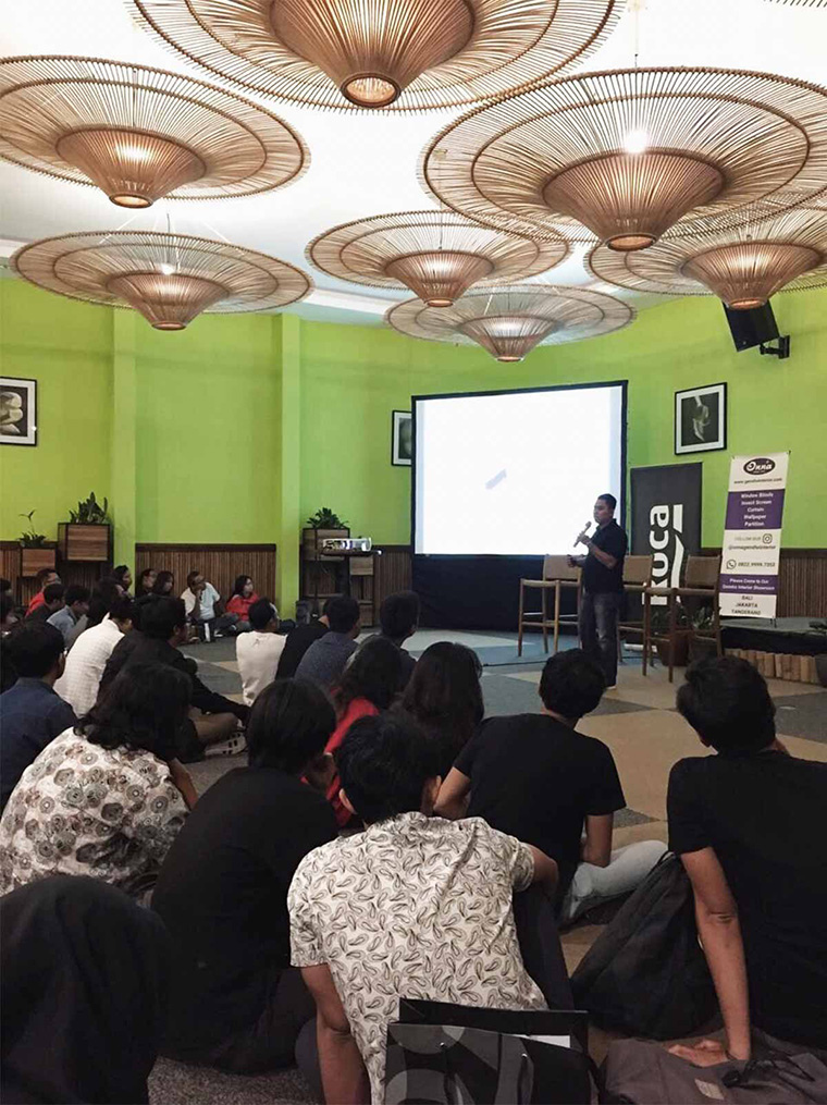 Diskusi Arsitektur Bata dan Bambu bersama komunitas ATN Bali