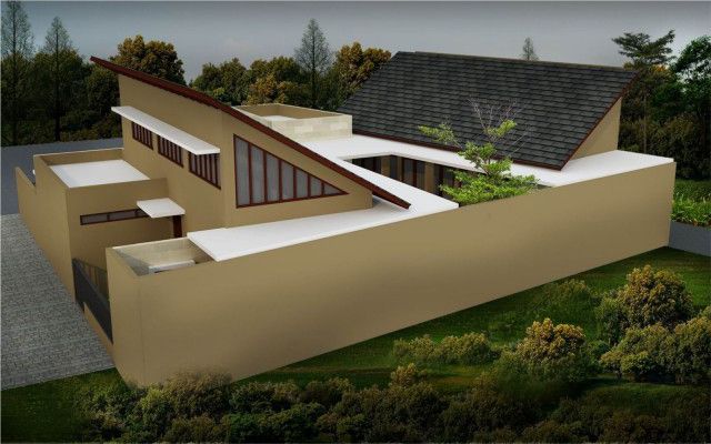 Tampil Kekinian dengan 10 Inspirasi Desain Rumah Atap Miring Berikut Ini