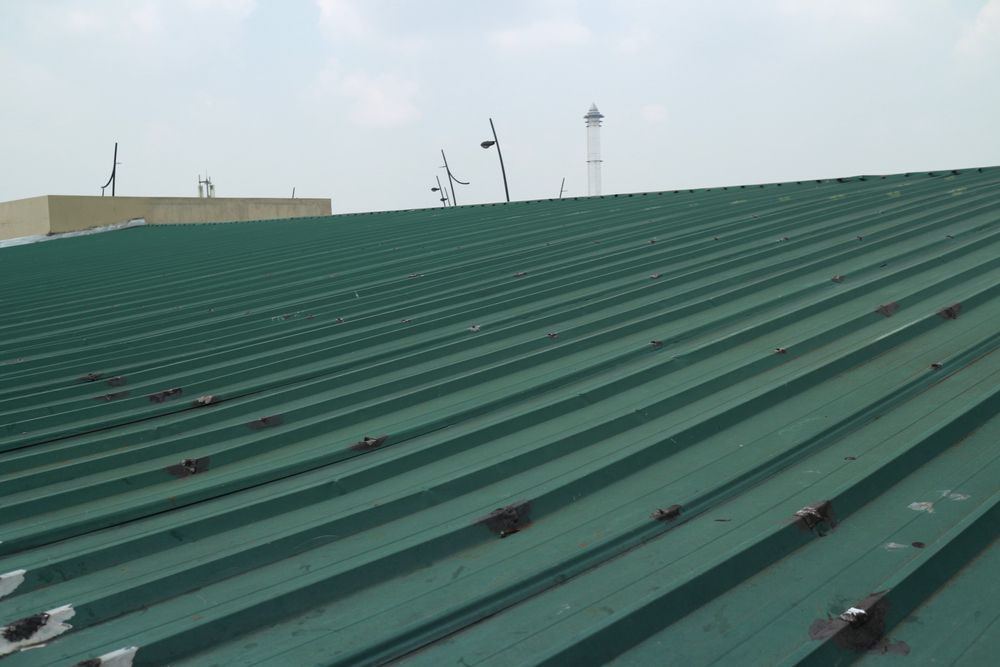 atap aluminium warna hijau