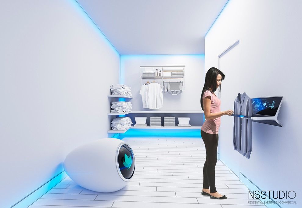 With the reduced washer/dryer sizes, do you really need such a large laundry? The concept for the dryer is quite innovative and original.