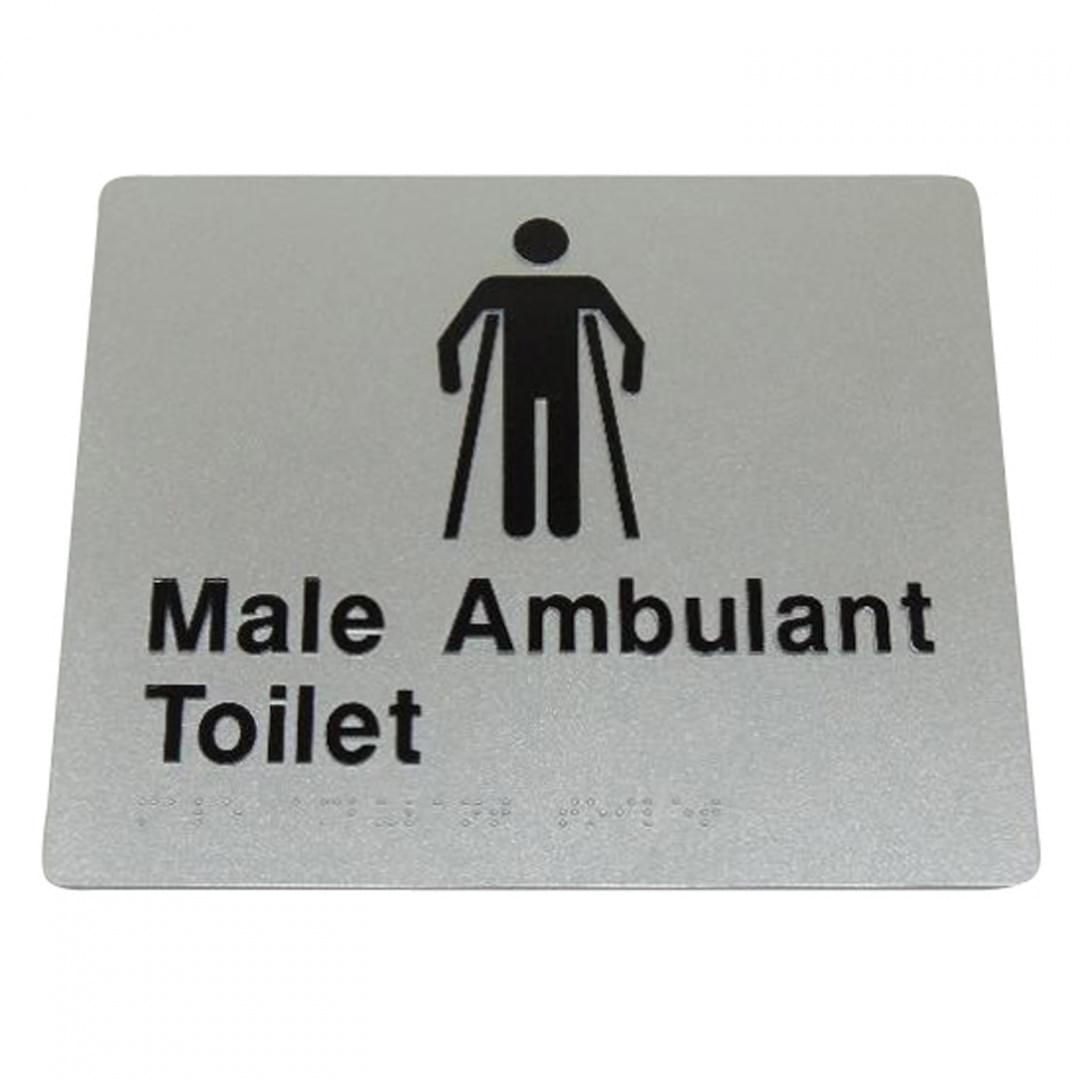 Male ambulant toilet sign 975-MAT-S from Bradley Australia