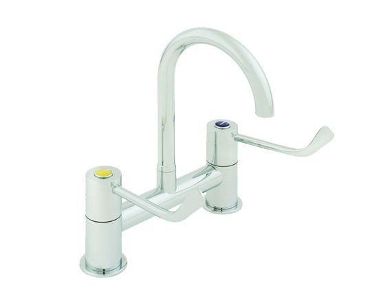 Basin Mounted Surgical Set - Fixed/Ceramic from Britex