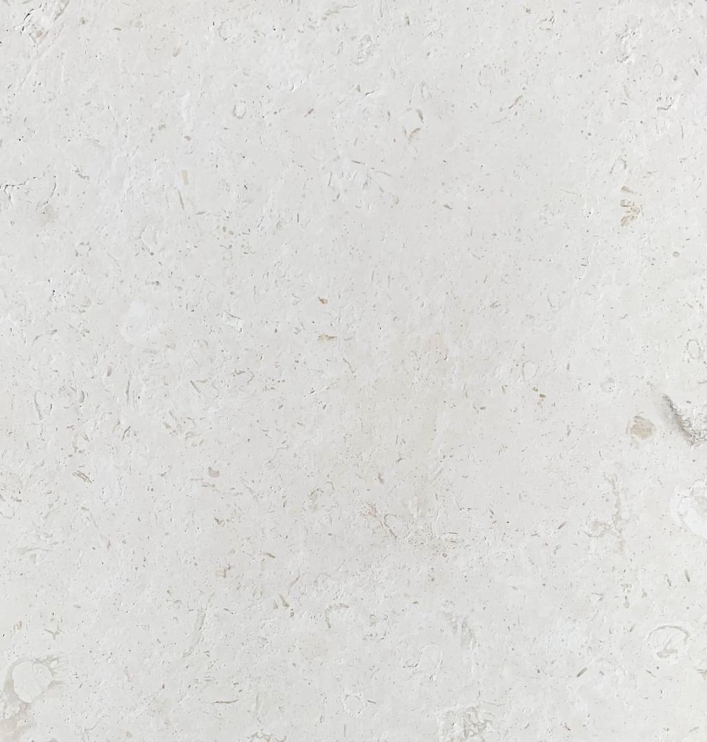 White Fossil Limestone Tumbled from Graystone Tiles & Design Studio