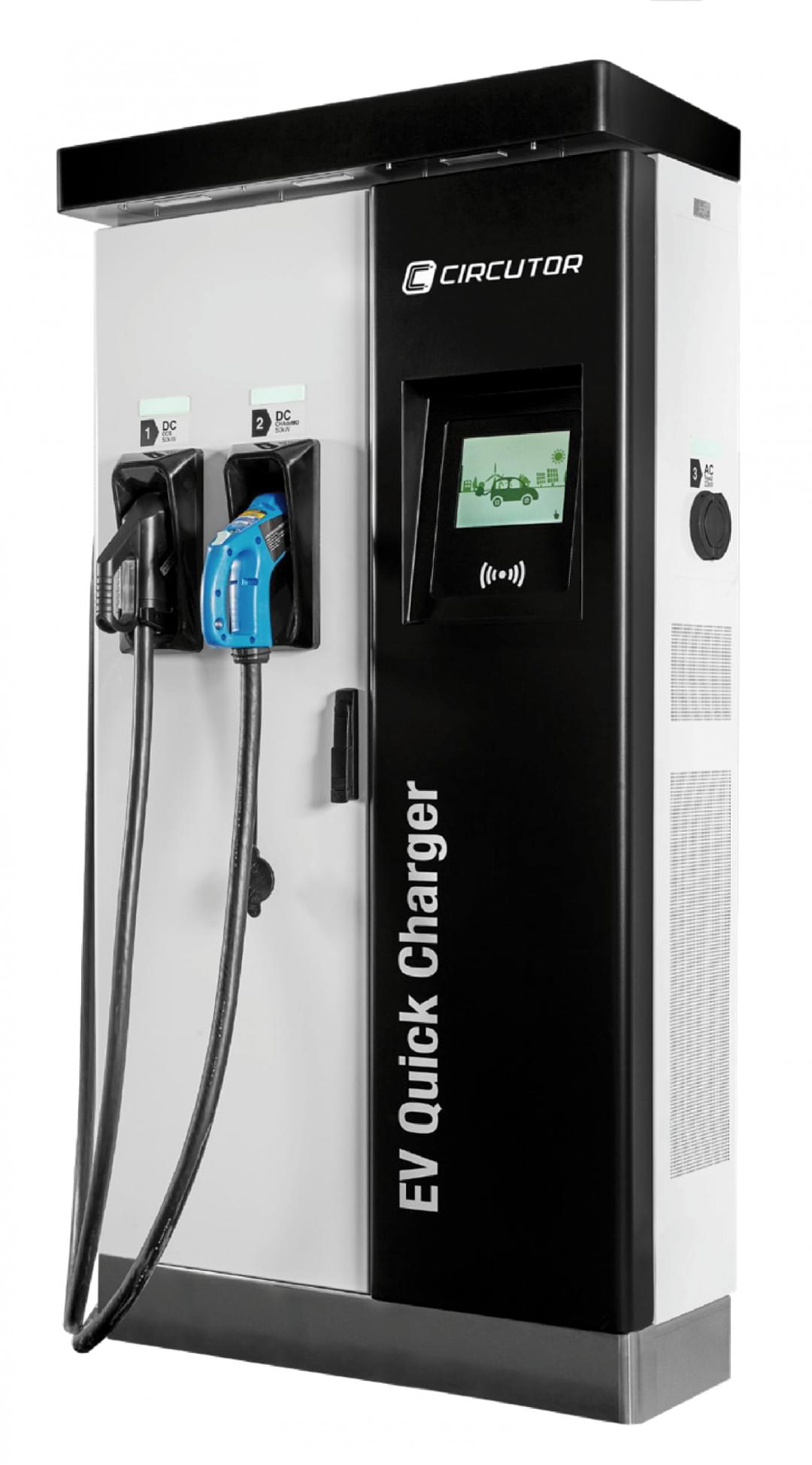 Electric Vehicle 50kW DC Quick Charger RAPTION 50 CCS CHA T2S32 by EV Power