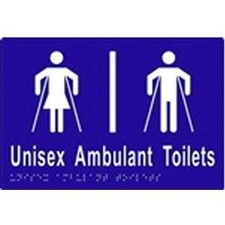 ML16305 Unisex Ambulant Toilet Divided - Braille from METLAM