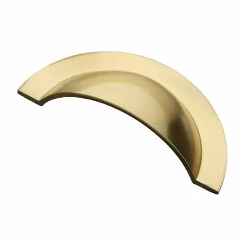 Monmouth Round Cup Handle, 64mm, Brass from Archant