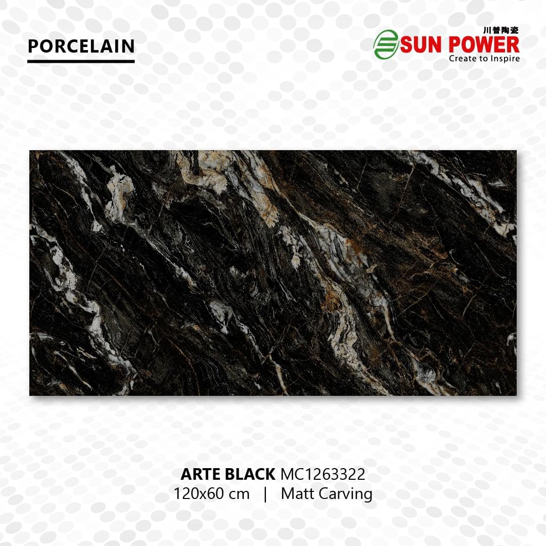 Arte Black 120x60 from Sun Power