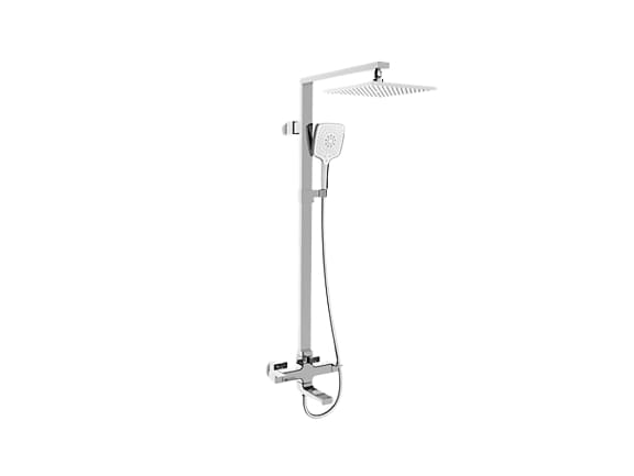 Strayt® Shower Column - K-45372T-C4-CP from KOHLER