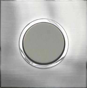 BRUSHED METAL STAINLESS STEEL ROUND from Legrand