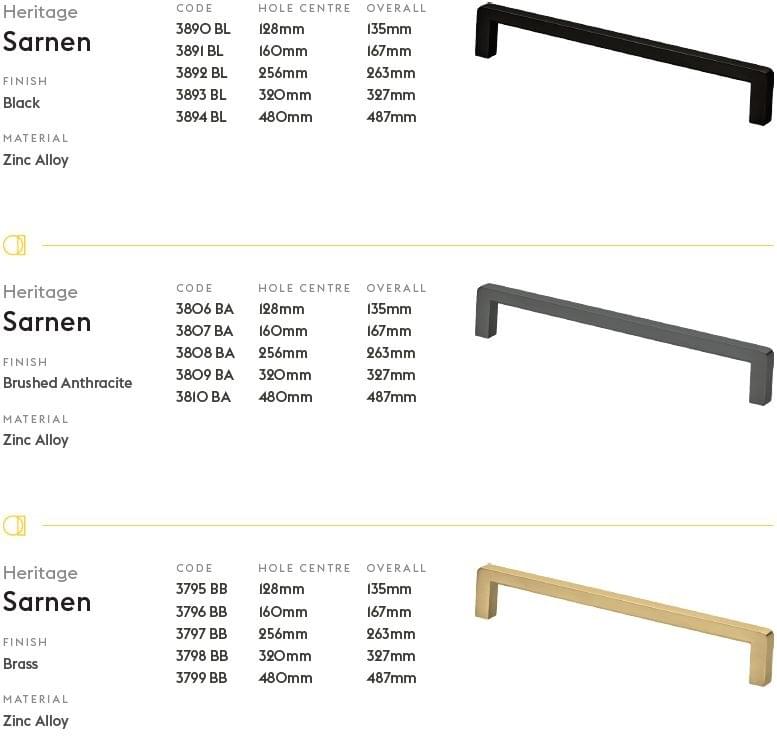 Sarnen, 480mm, Brushed Nickel from Archant