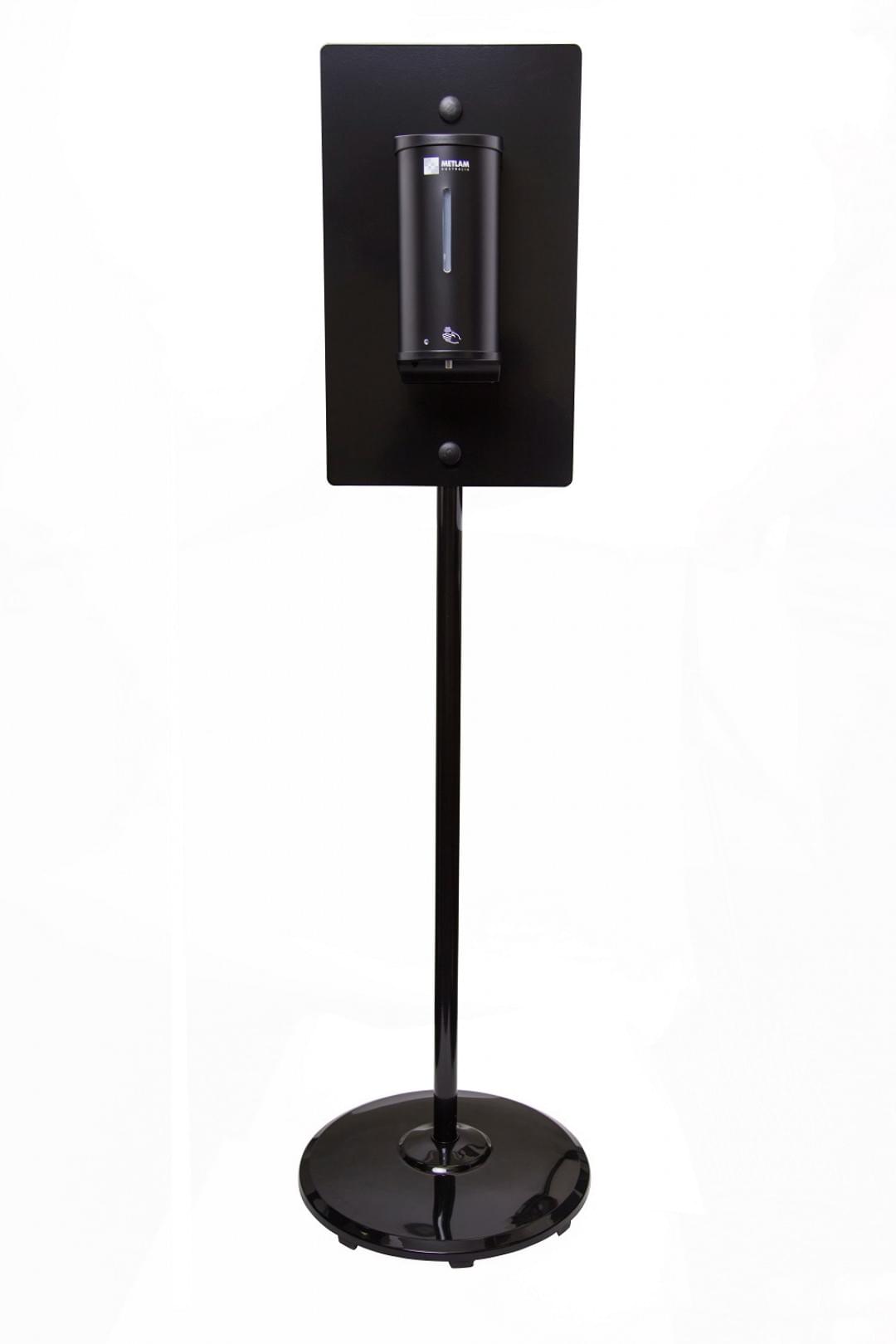 ML_HYGSTATION_BLK_BLK Hygiene Station -Black Stand & Sanitiser Dispenser Kit from METLAM