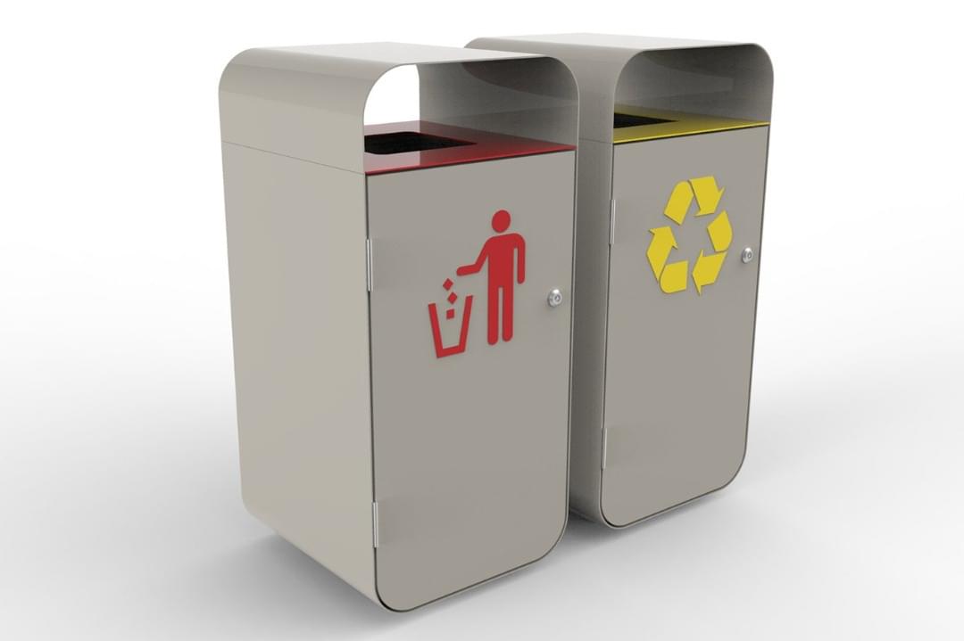 City Litter Receptacle from Commercial Systems Australia