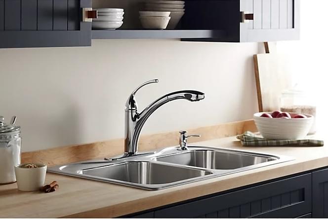 Forte® Pullout Kitchen Faucet - K-10433T-B4-CP from KOHLER