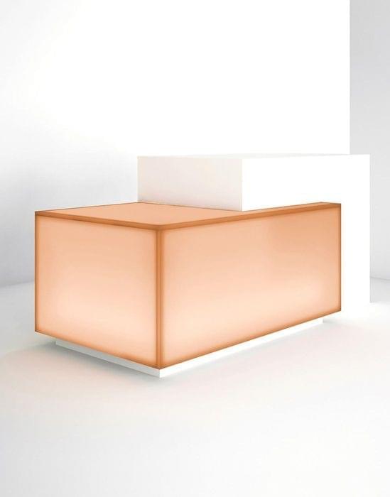 600.02 | 3form Elements Lightbox Wrapped Reception Desk from Super Star