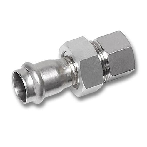 KemPress® Stainless Female BSPP/Rp Thread Union, Female Socket, Stainless Steel Nut - Industry from MM Kembla