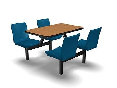 Oasis Thirty by Seventy-Two Rectangle Fixed Seats - ADA - Compliant from Gold Medal Safety Interiors