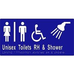 ML16296 Unisex Accessible Toilets Divided RH Transfer & Shower - Braille from METLAM