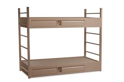 Titan Bunkable Panel Base Bed With Steel Drawers from Gold Medal Safety Interiors