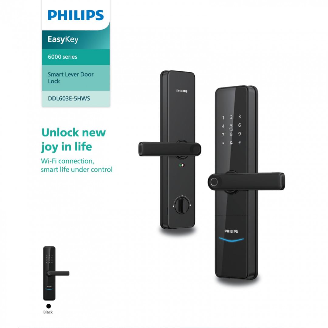 Philips Easykey 603E-Smart lever door lock from Commy