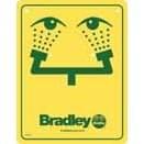 Eyewash sign 114-051 from Bradley Australia