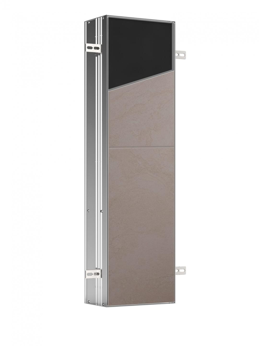 Cabinet module – built-in model, door tileable (tiles + adhesive, max.: 12mm) from Emco