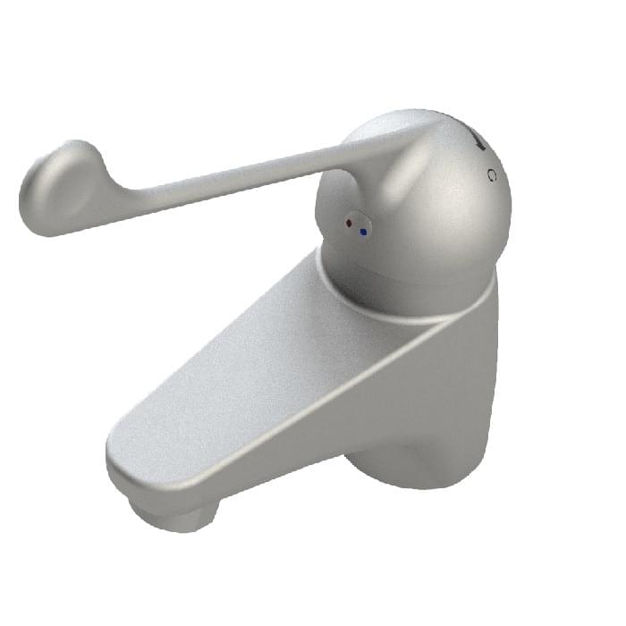 Stainless Steel Wash Safe™ Basin Mixer with Accessible Lever from Britex