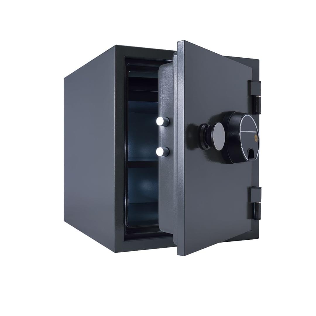 YFF/520/FG2 - Yale Biometric Fire Safe (Black) from The PLC Group
