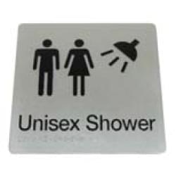 Unisex shower sign 975-MFS-S from Bradley Australia