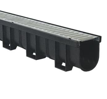EasyDRAIN Standard Channel with Galvanised Steel Grate from Everhard Industries