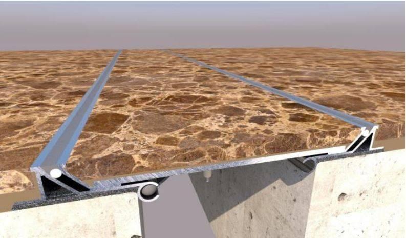Si-TL (Tile Inlay Concealed Coverplate Seismic Floor Expansion Joint) from Unison Joints