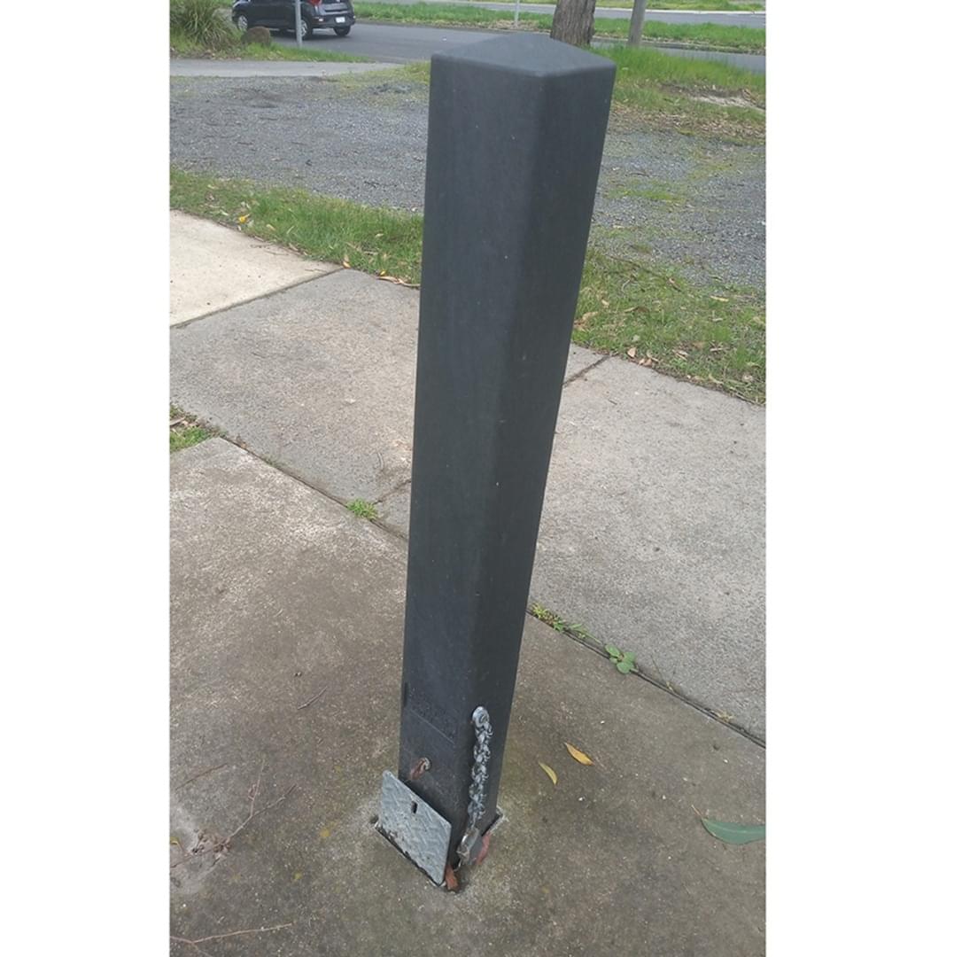 Bollard Inground sleeve - Galvanised - Suitable for 145mm REPLAS Square bollards from Safety Xpress