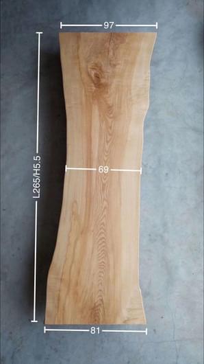 White Ash wood slab (Live edge) from Wood Ideas