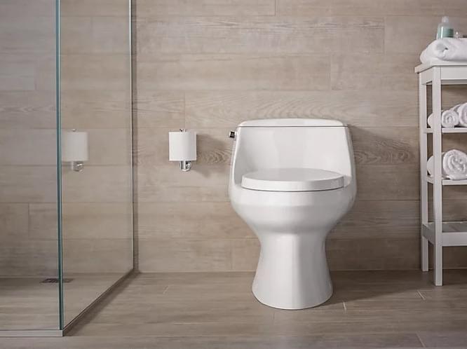 San Raphael Skirted One-piece 4.8L Toilet with Class 5 Flushing Technology - K-3722T-0 from KOHLER