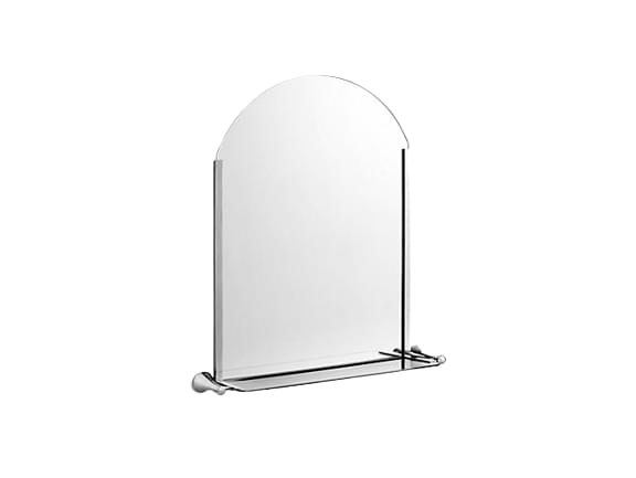 Coralais Mirror and Glass Shelf - K-13449T-CP from KOHLER
