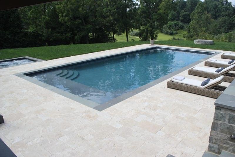 Classic Travertine Tumbled & Unfilled from Graystone Tiles & Design Studio