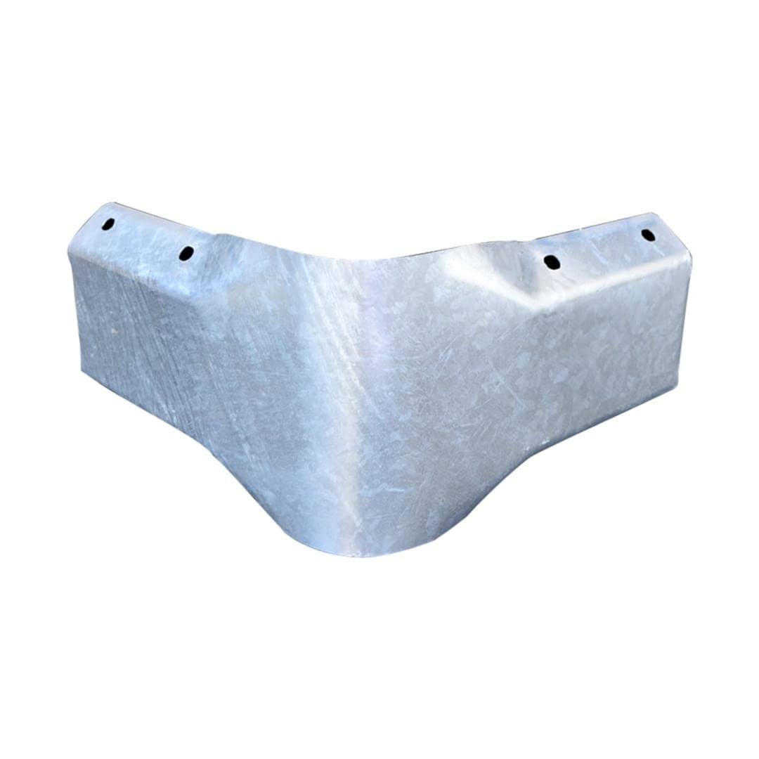 Guard Rail External Right Angle Bend - Galvanised from Safety Xpress
