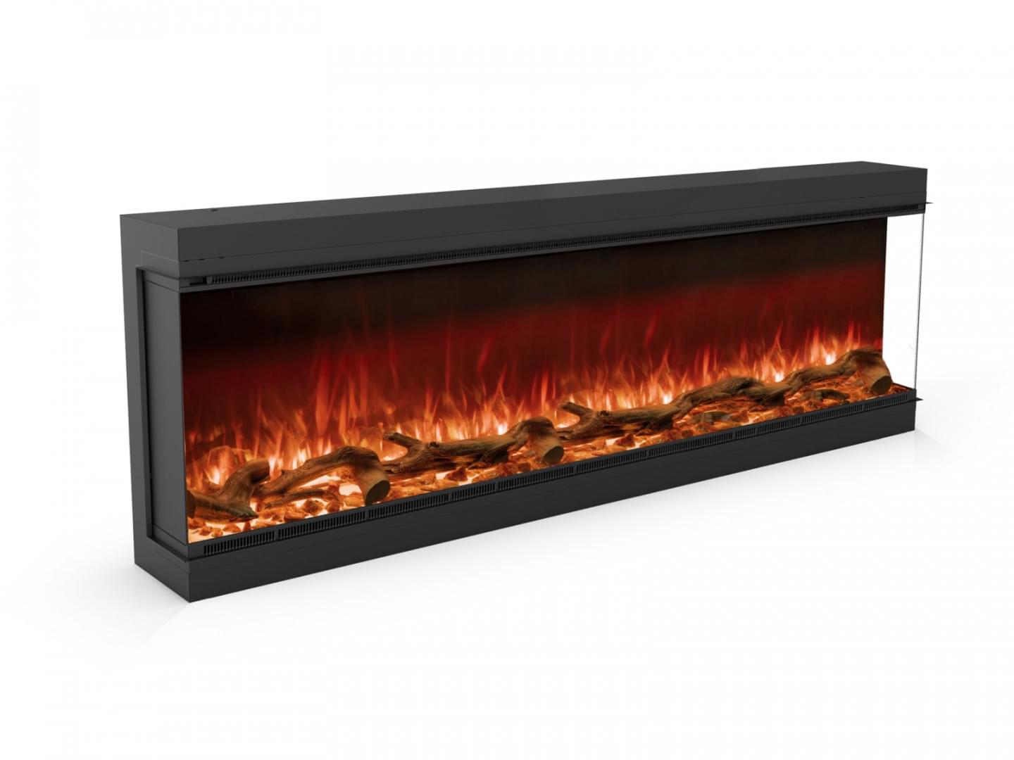 Astro 1800 indoor or outdoor electric fireplace from Planika Net Zero Fireplaces