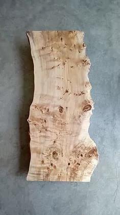 Poplar Burl Wood Slab (Liv edge) from Wood Ideas
