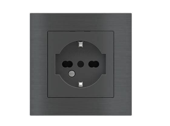 Square socket point (55x55 mm module) - IT from ATELiER