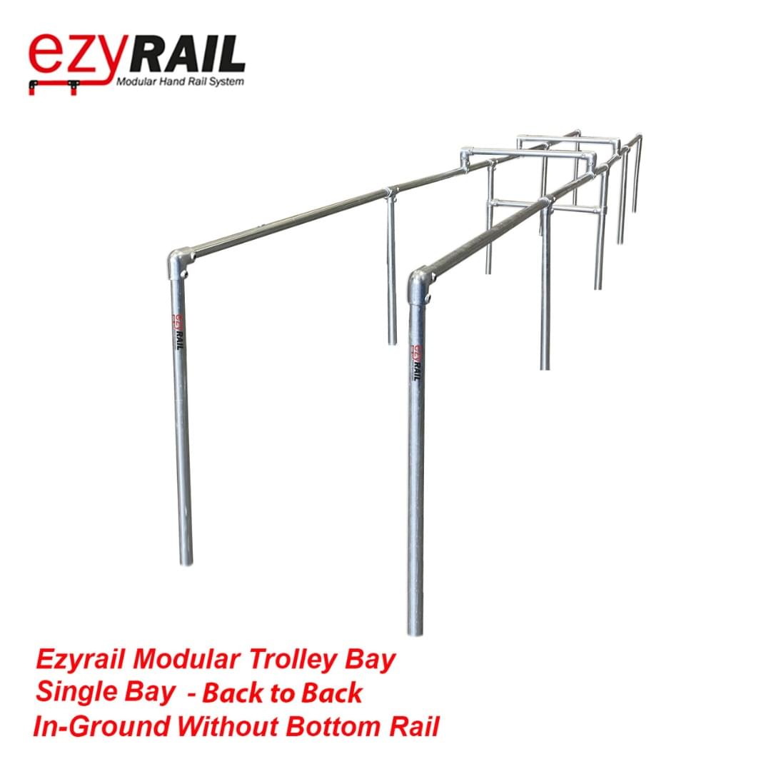 Ezyrail Modular Trolley Bay Kit - Single Width Back to Back from Safety Xpress