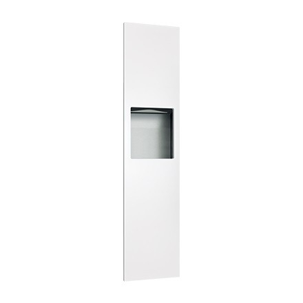 PAPER TOWEL DISPENSER & WASTE BIN 16L – COMPLETELY RECESSED, WHITE PHENOLIC DOOR, PIATTO™ COLLECTION (10-6467-00) from ASI JD MacDonald