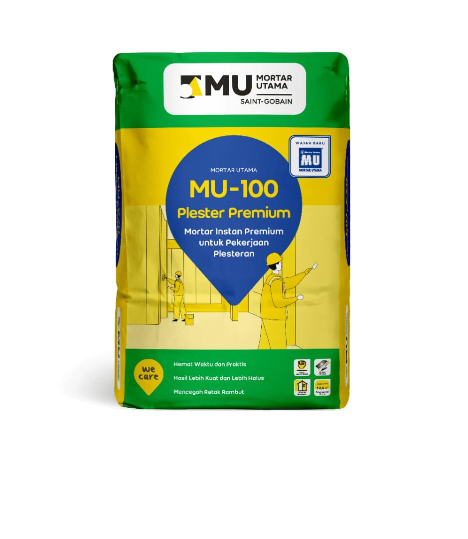 MU-100 Premium Plaster from Mortar Utama
