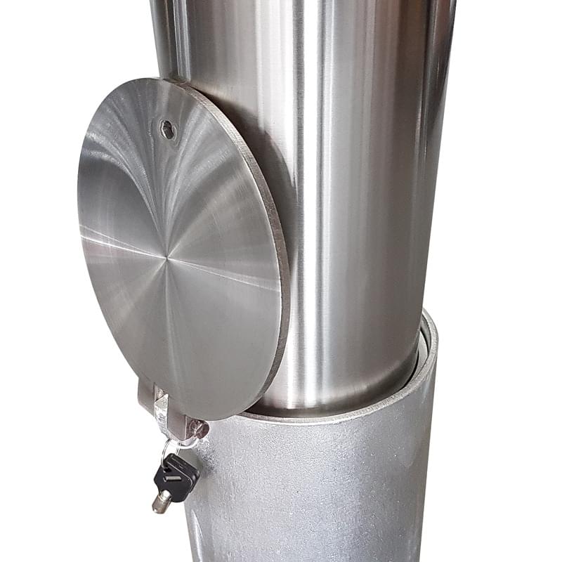 140mm Stainless Steel Removable Bollards from Astra Street Furniture