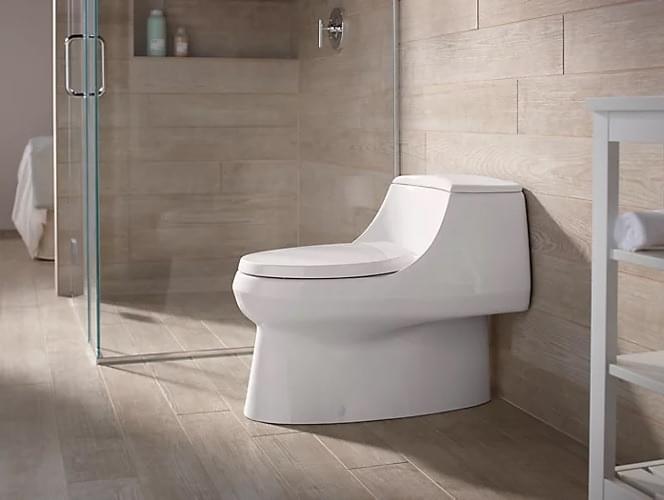 San Raphael Skirted One-piece 4.8L Toilet with Class 5 Flushing Technology - K-3722T-0 from KOHLER